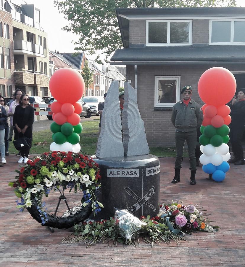 Onthulling het Molukse monument te Breda